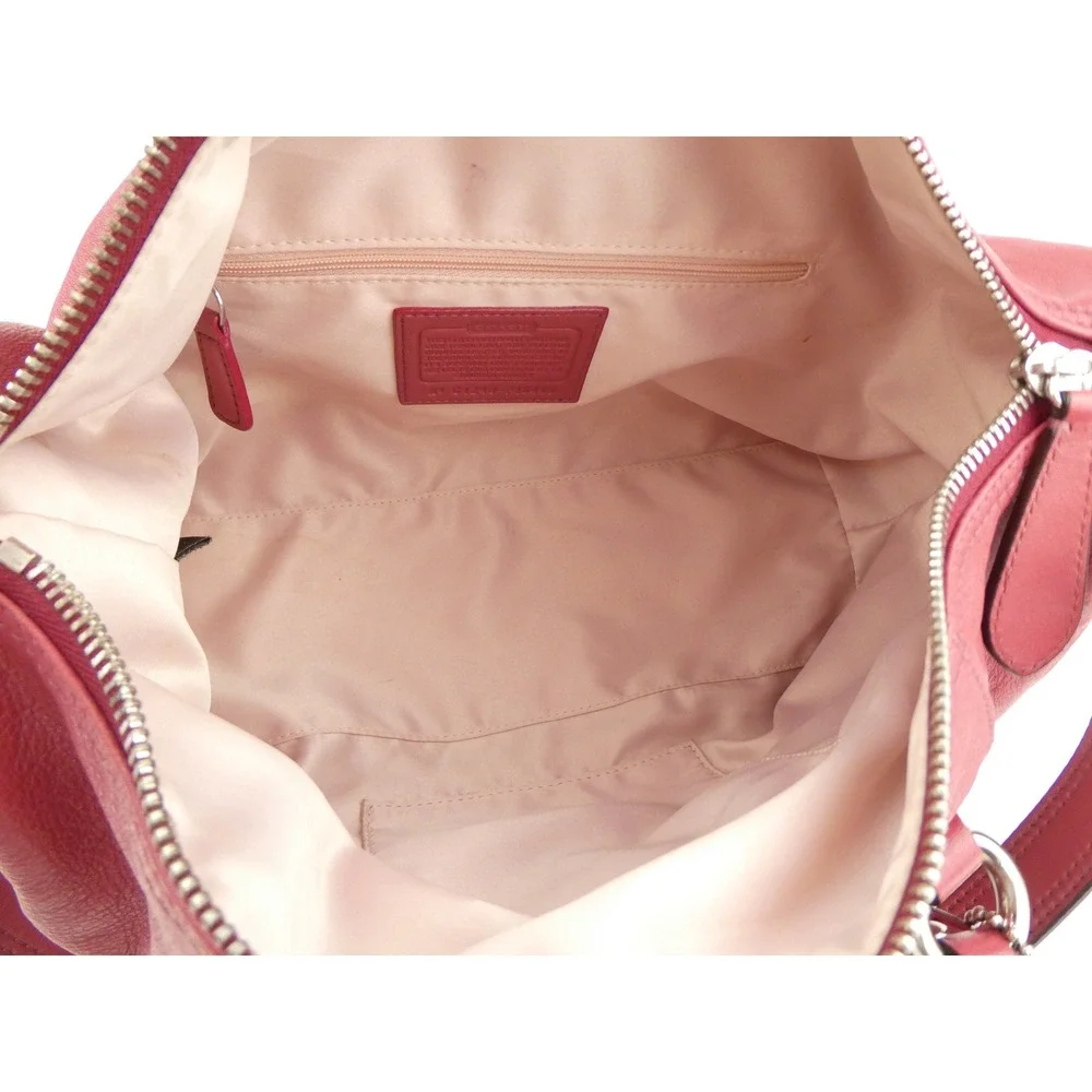 Coach Ashley Pink Leather Satchel Shoulder Bag F15445